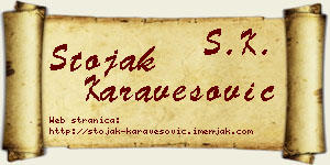 Stojak Karavesović vizit kartica